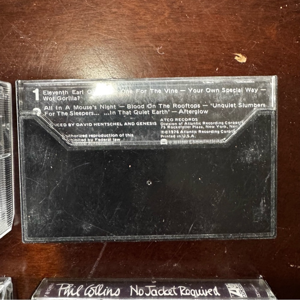 Vintage Phil Collins And Genesis Cassette Tape Lot Of 6 All Tested And Working - Picture 11 of 16
